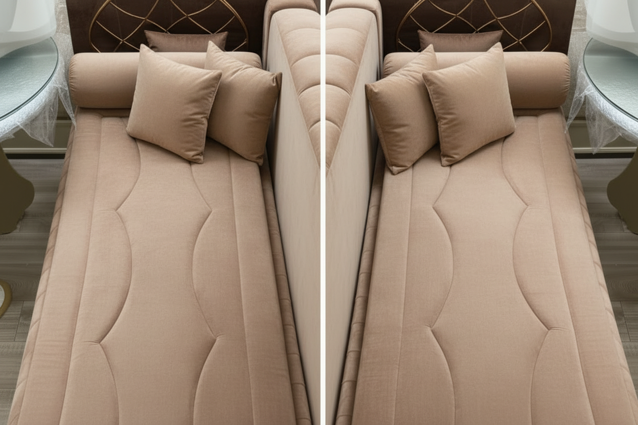 Topper nach Maß für Sedari & Sofa | Komfort-Auflage individuell gefertigt Braun - Sadeqy Home