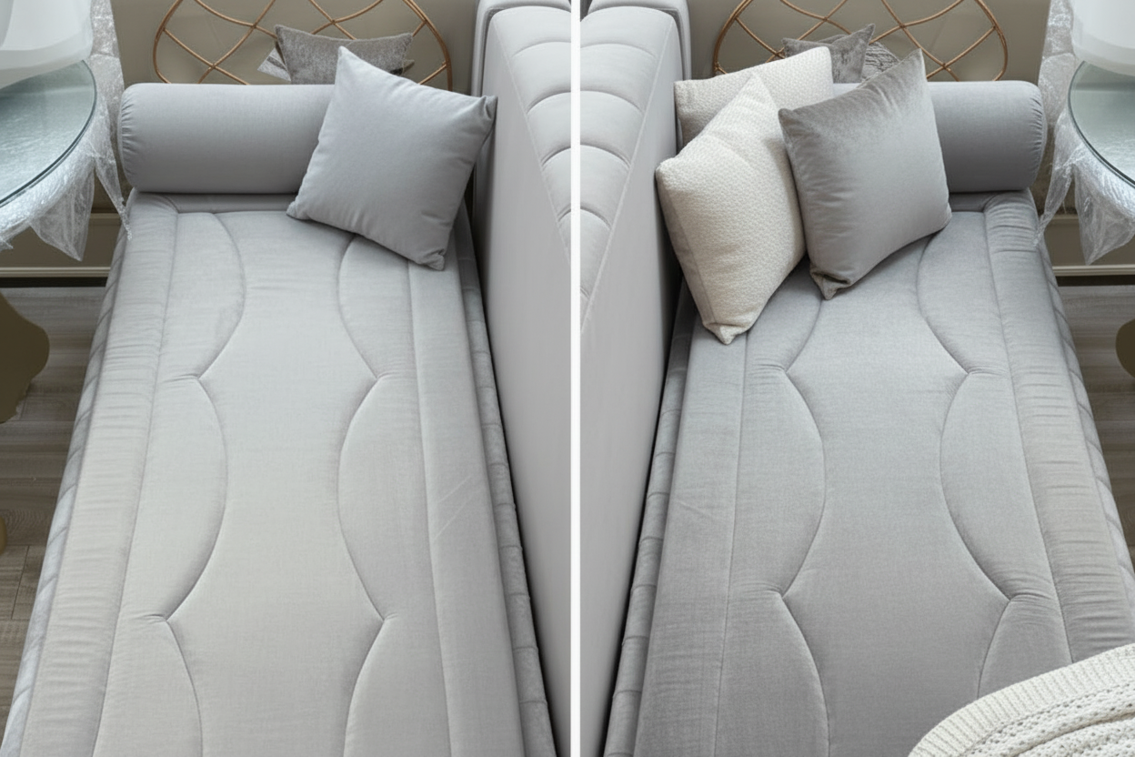 Topper nach Maß für Sedari & Sofa | Komfort-Auflage individuell gefertigt Blau - Sadeqy Home