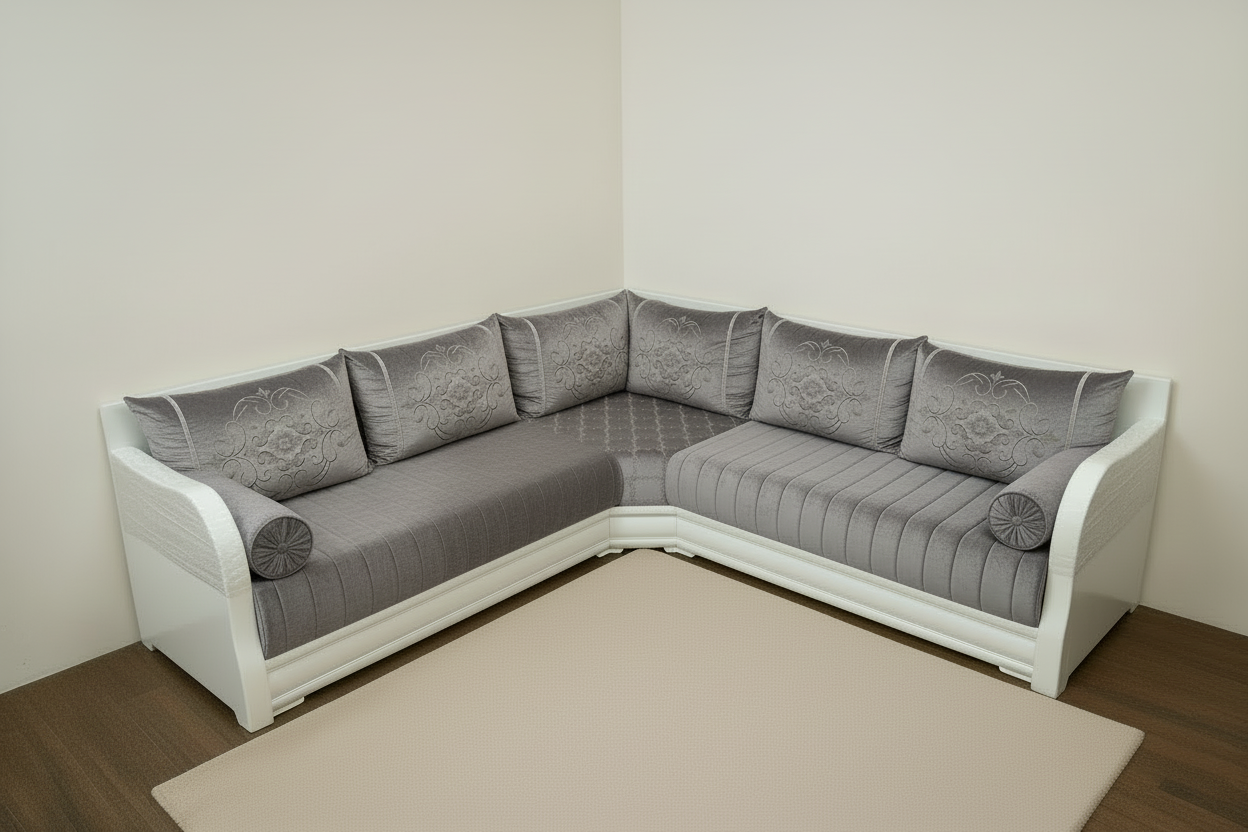 Marokkanische sofa in Grau