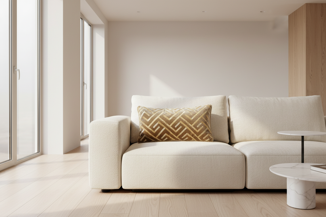 Deko kissen für sofa Beige Taup 70x30 - Sadeqy Home