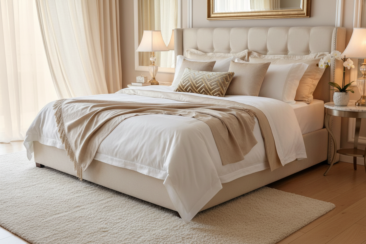 Deko kissen für sofa Beige Taup 70x30 - Sadeqy Home