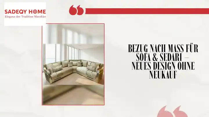 Bezug nach Maß für Sofa & Sedari – Neues Design ohne Neukauf by@Outfy
