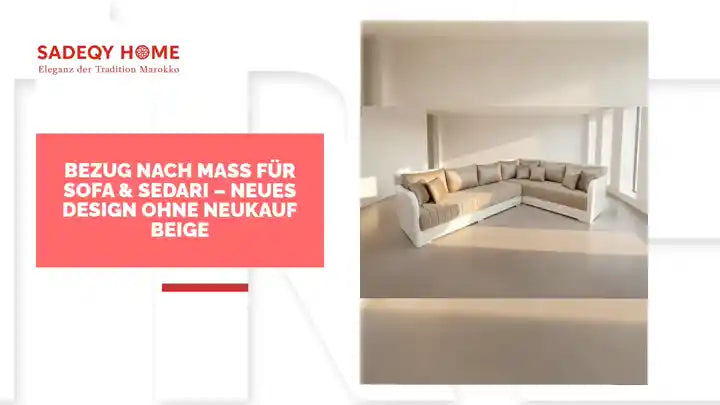 Bezug nach Maß für Sofa & Sedari – Neues Design ohne Neukauf Beige by@Outfy