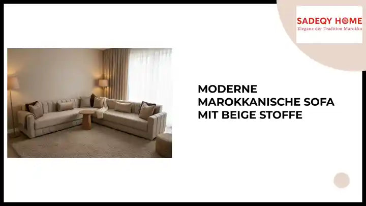 Moderne marokkanische Sofa mit Beige stoffe by@Outfy