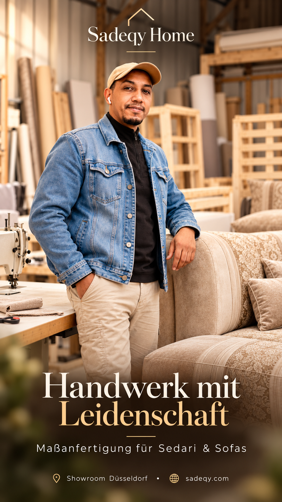 Vom Holzgestell bis zum fertigen Sedari – so entsteht Maßarbeit bei Sadeqy Home