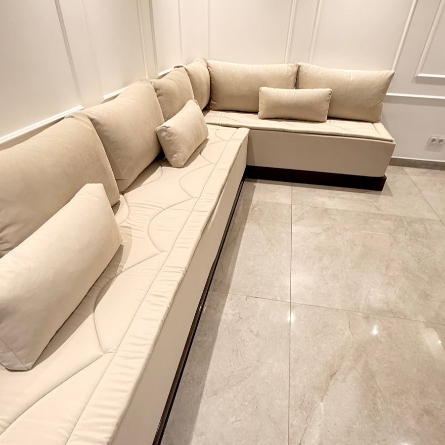 Marokkanische Sedari Sofa ohne Armlehne – zeitlose Eleganz für moderne Wohnräume