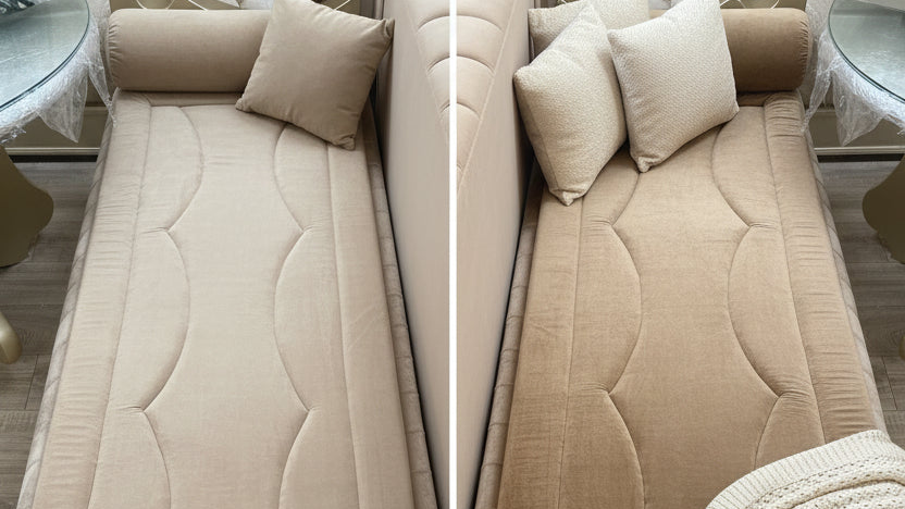 Topper nach Maß für Sedari & Sofa | Komfort-Auflage individuell gefertigt Blau - Sadeqy Home