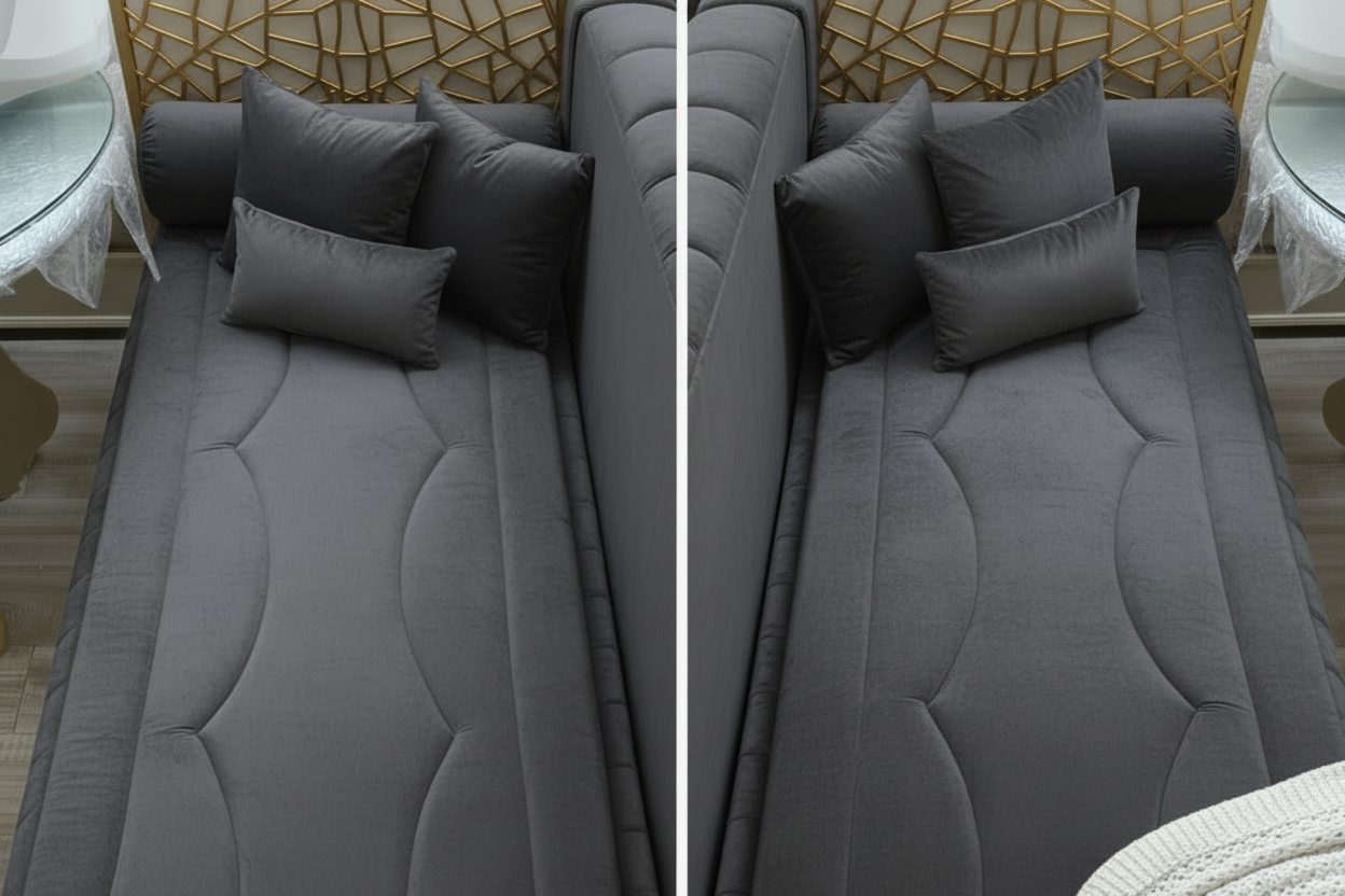 Topper nach Maß für Sedari & Sofa | Komfort-Auflage individuell gefertigt Blau - Sadeqy Home