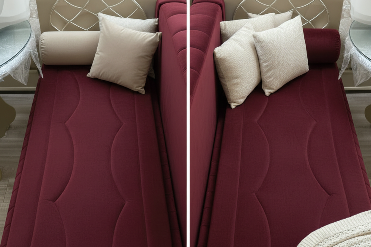 Topper nach Maß für Sedari & Sofa | Komfort-Auflage individuell gefertigt Rot - Sadeqy Home