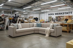 marokkanische Sofa in beige Taupe - Sadeqy Home