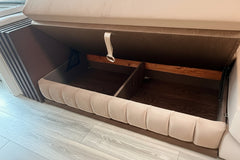 Marokkanisches Sofa nach Maß Beige Honig– Individuelles Design & höchster Komfort - Sadeqy Home