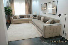 Marokkanisches Sofa Beige Taupe nach Maß - Sadeqy Home