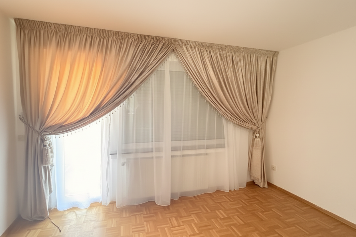 Marokkanische Gardinen nach Maß Beige - Sadeqy Home
