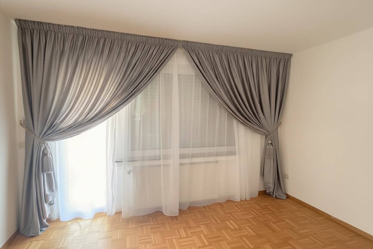 Marokkanische Gardinen nach Maß Grau - Sadeqy Home