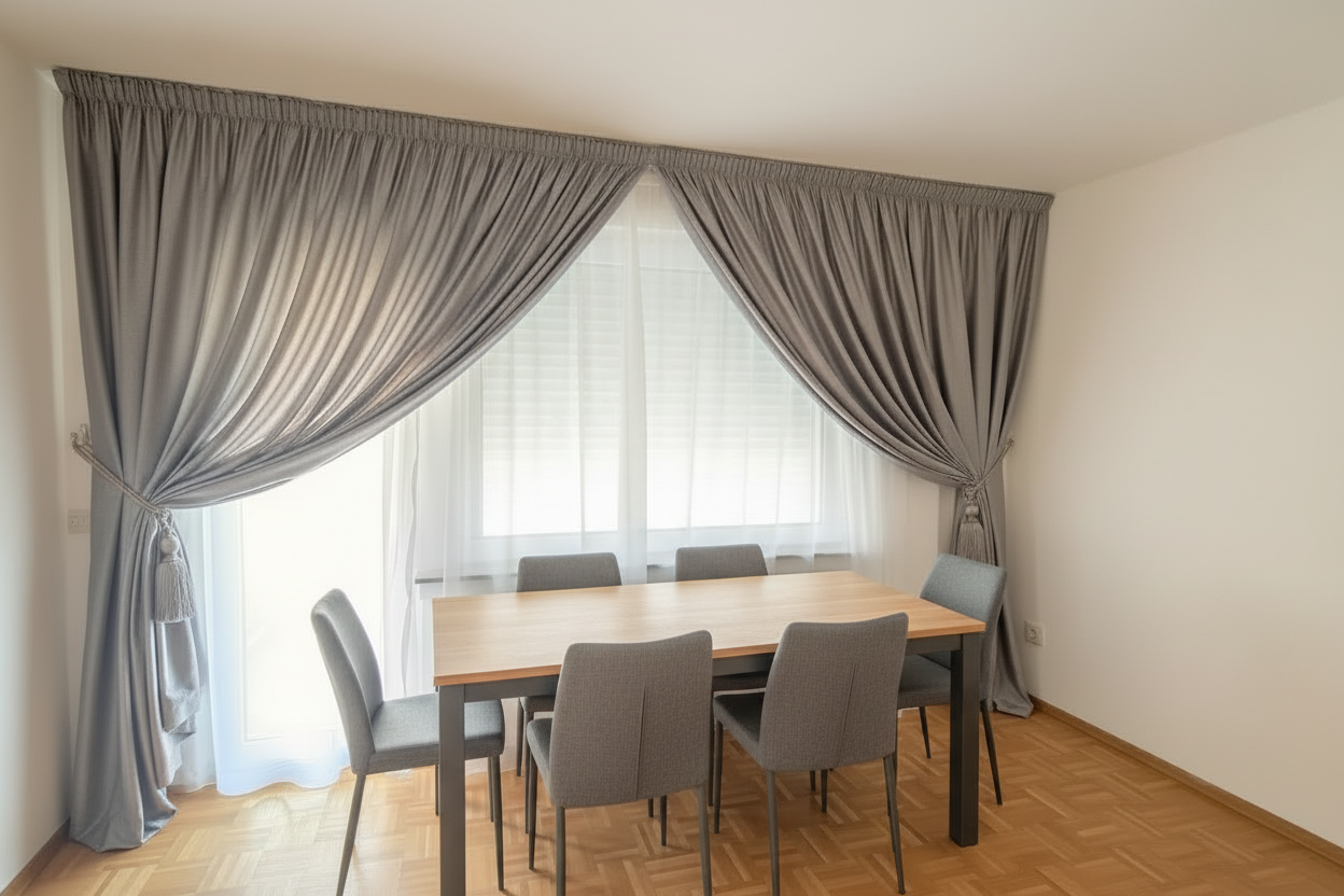 Marokkanische Gardinen nach Maß Grau - Sadeqy Home