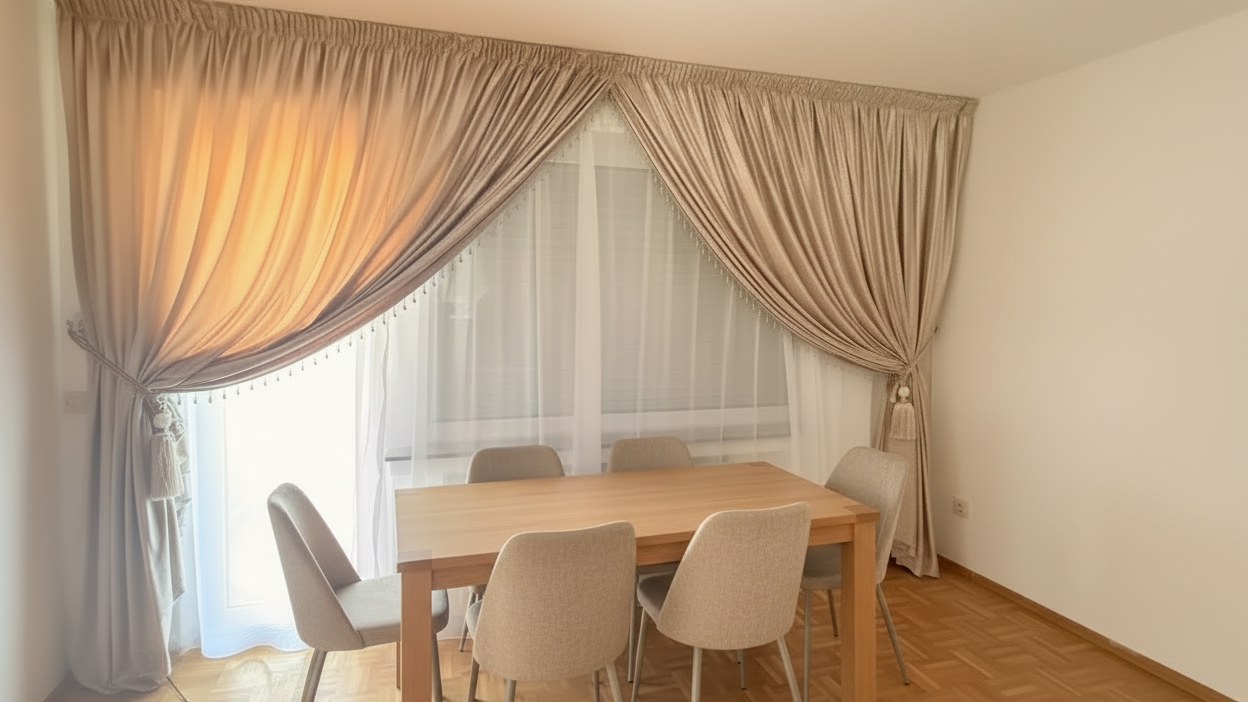 Marokkanische Gardinen nach Maß Beige - Sadeqy Home