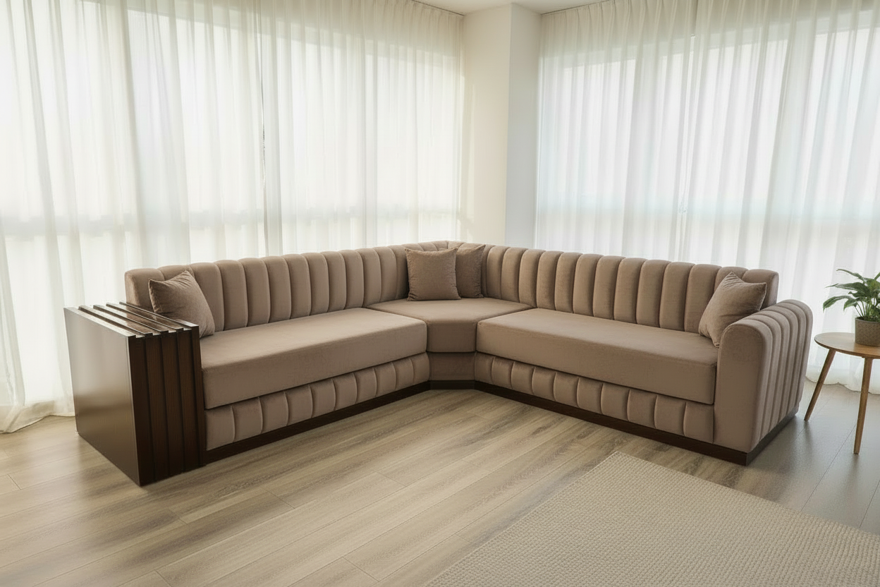 Marokkanisches Sofa nach Maß braun– Individuelles Design & höchster Komfort - Sadeqy Home
