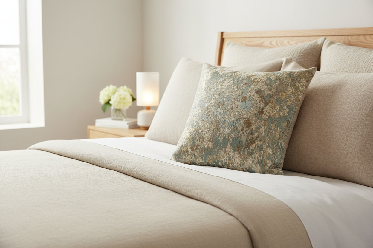 Deko kissen für sofa green brokat 40x40 - Sadeqy Home