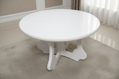 Moderne marokkanische Sedari in simple Weiss-Holz mit Grau stoffe - Sadeqy Home