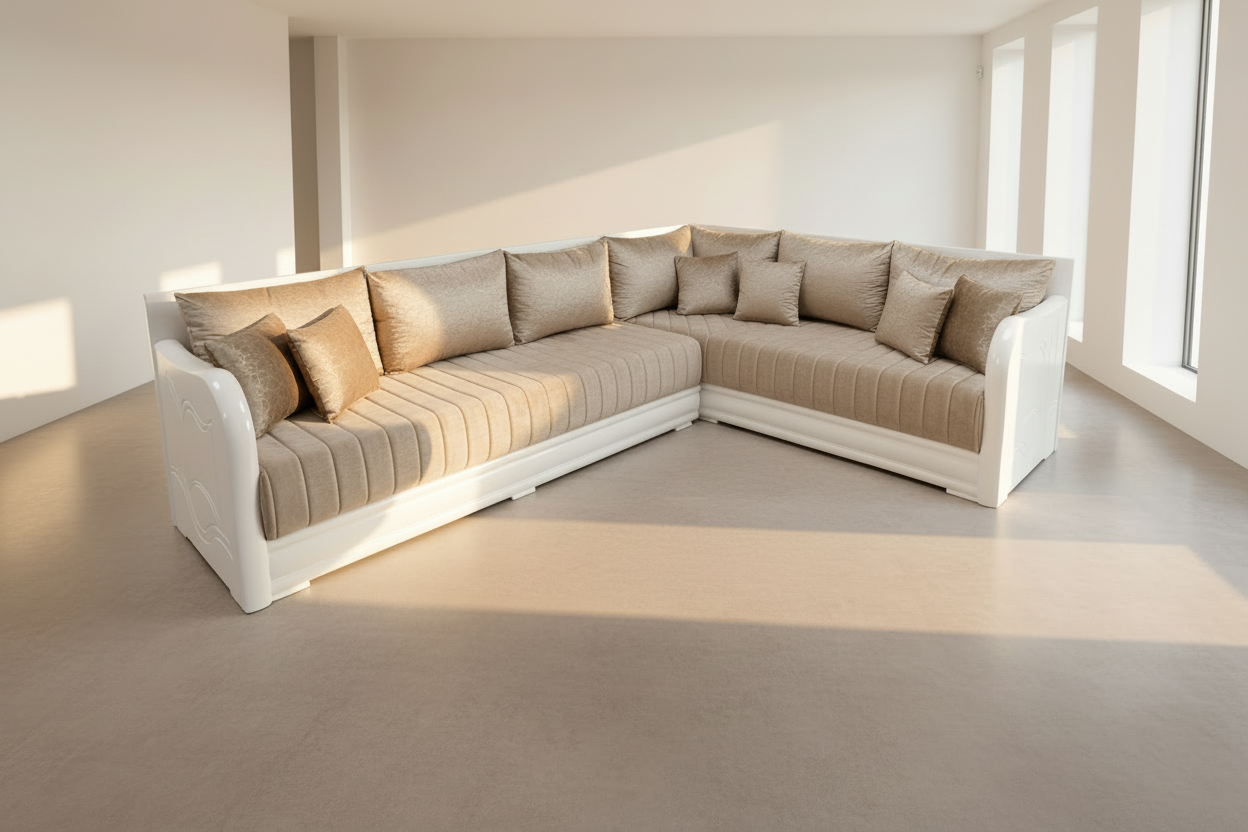 Bezug nach Maß für Sofa & Sedari – Neues Design ohne Neukauf Beige