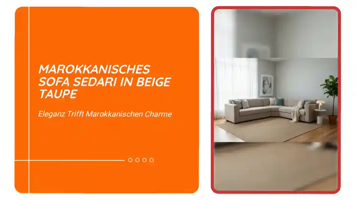 Marokkanisches Sofa sedari in Beige Taupe by@Outfy