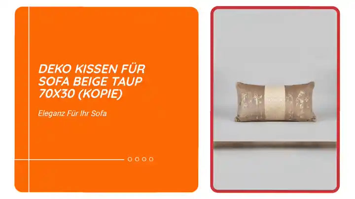 Deko kissen f&uuml;r sofa Beige Taup 70x30 (Kopie) by@Outfy