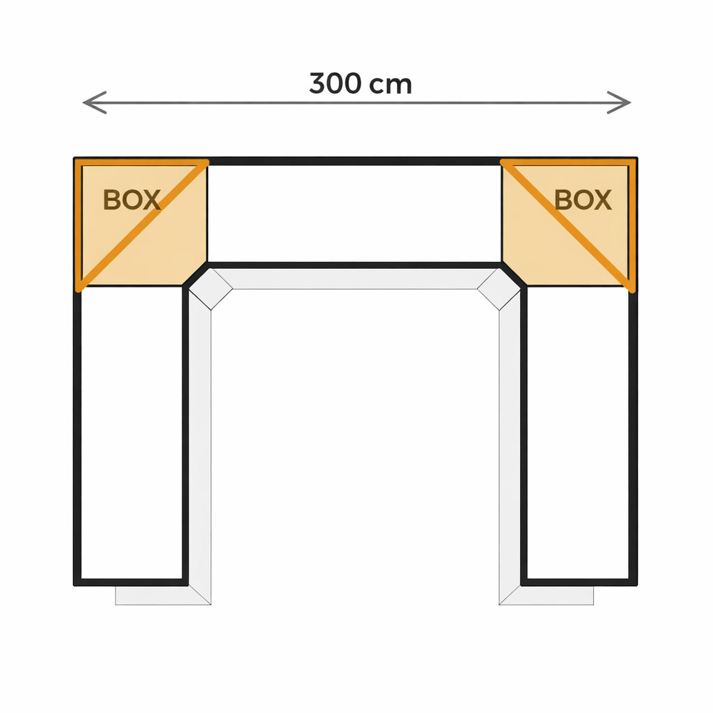 3-eckige Box hinten
